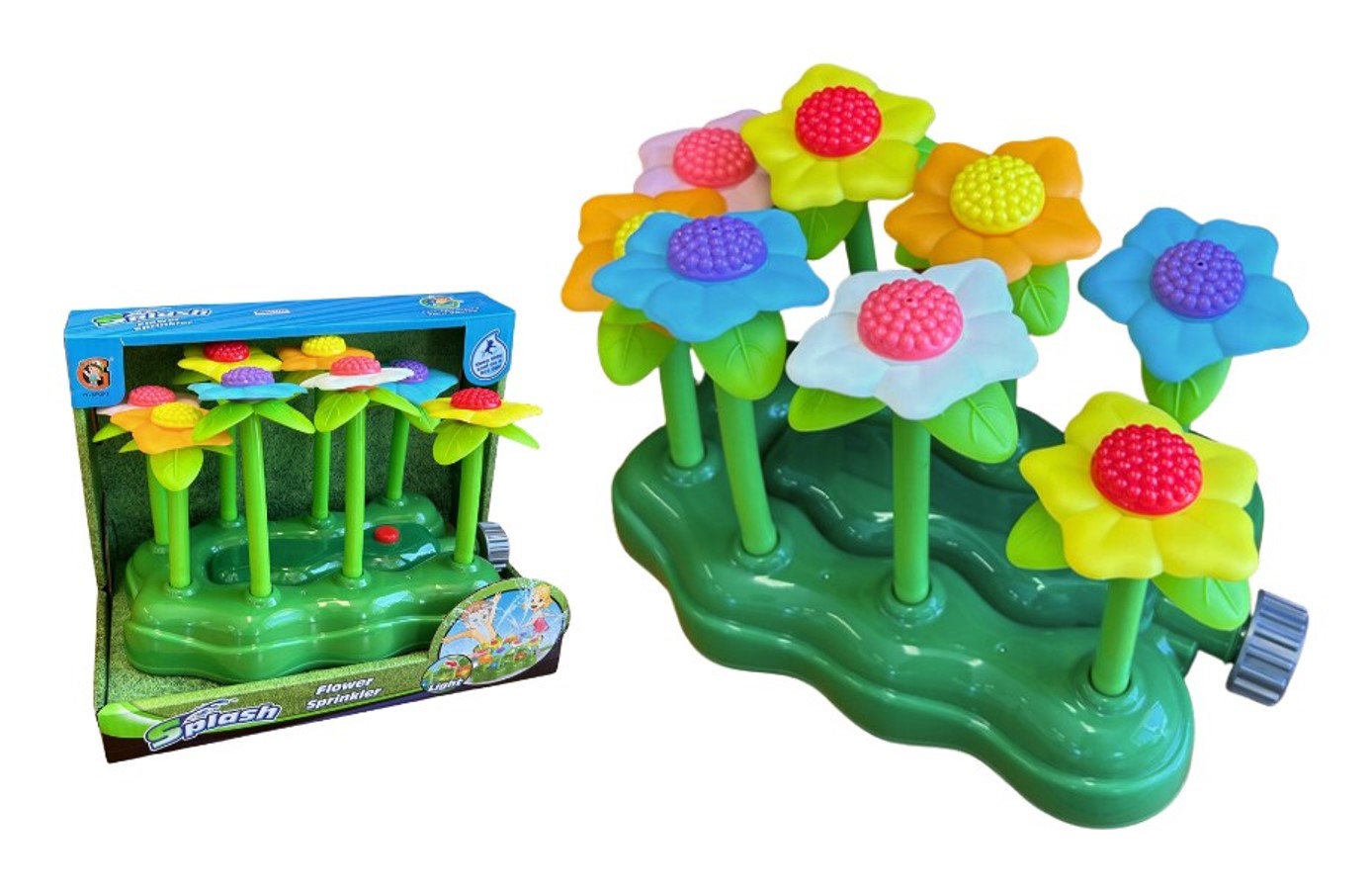 TOY WATER SPRINKLER FLEXI FLOWER LIGHT UP   G94551