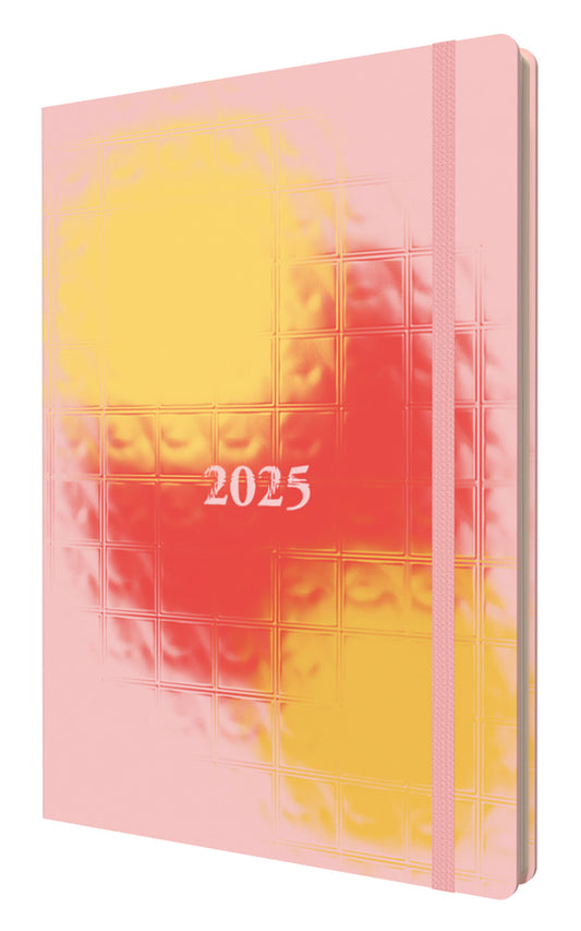 DIARY 2025 COLLINS ABSTRACT GRADIENTS A5 E-AG153.50-25 RECYCLED WTV PINK   G94728.25