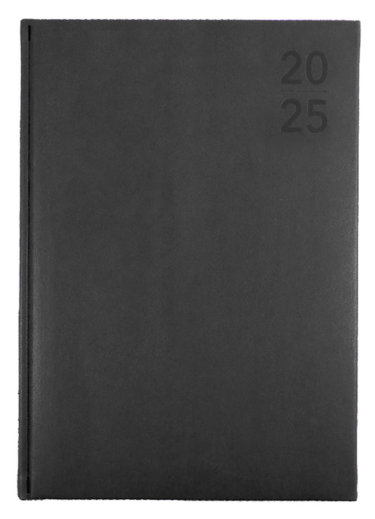 DIARY 2025 DEBDEN SILHOUETTE A4 S4700.P98 WTV CHARCOAL   G94747.25