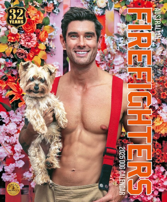 CALENDAR 2025 AUST FIREFIGHTERS 290X240MM WITH DOGS   G94760.25