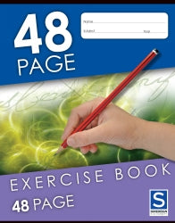 EXERCISE BOOK SOVEREIGN 225X175MM 8MM RULED 48PG   G96048