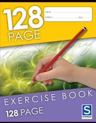 EXERCISE BOOK SOVEREIGN 225X175MM 8MM RULED 128PG   G96128