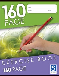 EXERCISE BOOK SOVEREIGN 225X175MM 8MM RULED 160PG   G96160