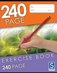 EXERCISE BOOK SOVEREIGN 225X175MM 8MM RULED 240PG   G96240