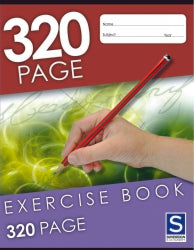 EXERCISE BOOK SOVEREIGN 225X175MM 8MM RULED 320PG   G96320