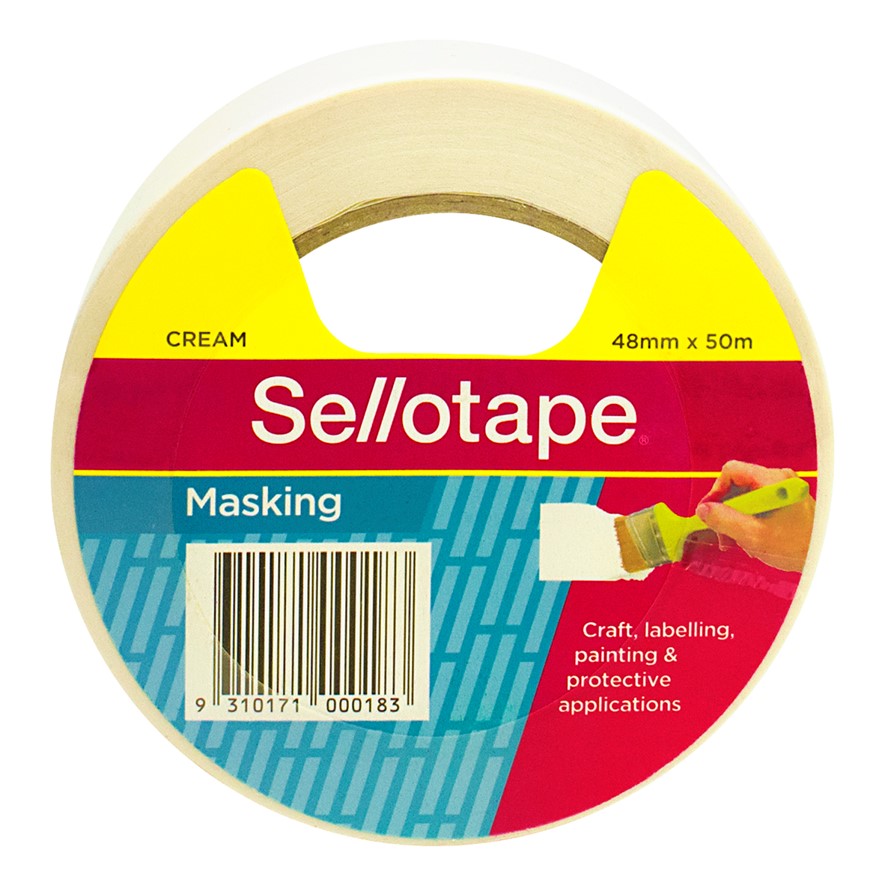 TAPE MASKING SELLO 48MMX50M CREAM   G99804